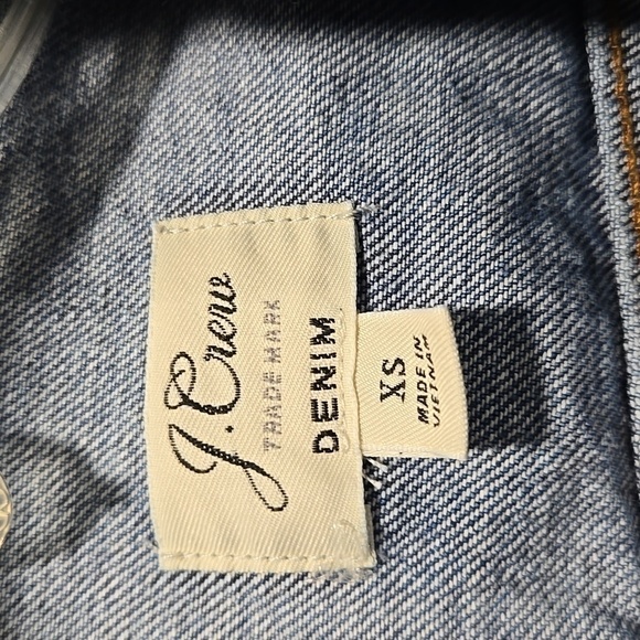 J Crew Denim Trucker Jacket Extra Small - Picture 4 of 9